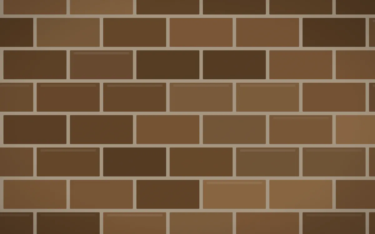 Amsterdam Brown Brick Loft — dark brown and orange brick wall background