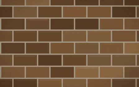 Amsterdam Brown Brick Loft — dark brown and orange brick wall background