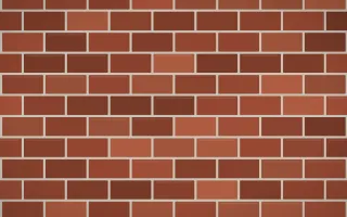 Classic Red Brick II — colourful orange, brown and beige brick wall background, variation II