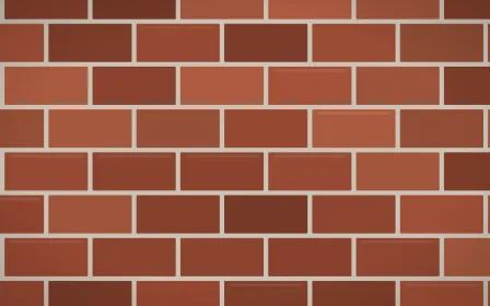 Classic Red Brick Loft — colourful orange, brown and beige brick wall background