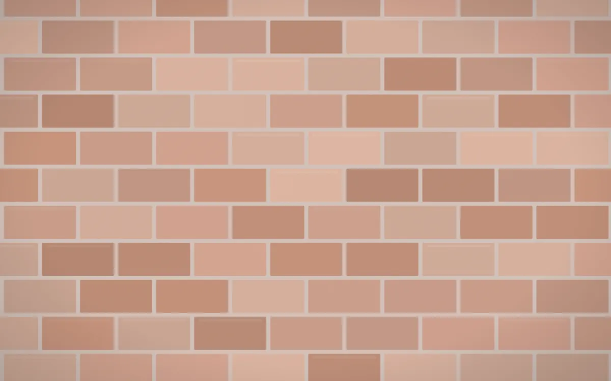Copenhagen Blush Brick — light orange and beige brick wall background