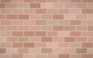 Copenhagen Blush Brick III — light orange and beige brick wall background, variation III