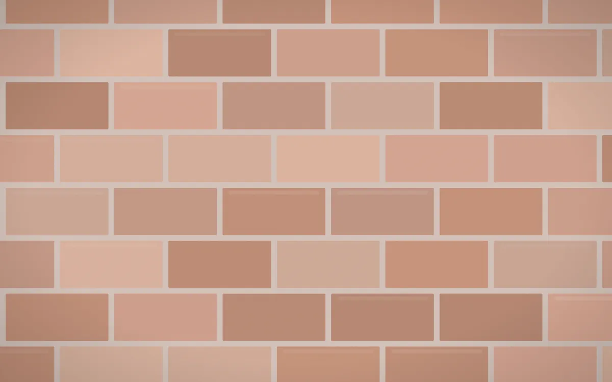 Copenhagen Blush Brick Loft — light orange and beige brick wall background