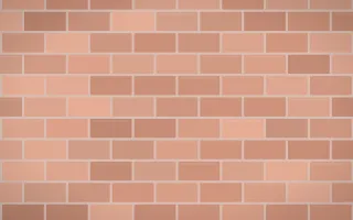 Coral Washed Brick II — light orange brick wall background, variation II