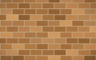 Golden Hour Brick III — colourful orange brick wall background, variation III