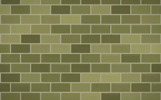 Hanoi Moss Brick III — colourful yellow brick wall background, variation III