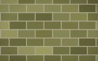 Hanoi Moss Brick Loft III — colourful yellow brick wall background, variation III