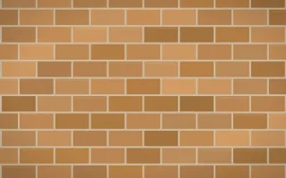 Honey Clay Brick II — colourful orange brick wall background, variation II