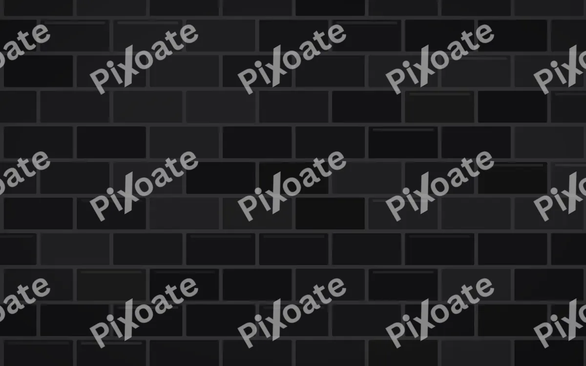 Matte Black Brick — dark black and grey brick wall background