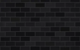 Matte Black Brick II — dark black and grey brick wall background, variation II