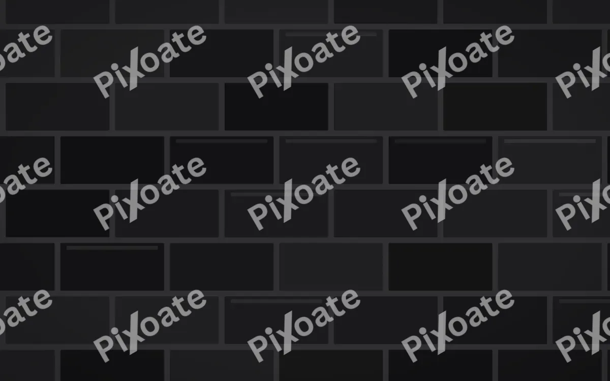 Matte Black Brick Loft — dark black and grey brick wall background