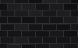 Matte Black Brick Loft II — dark black and grey brick wall background, variation II