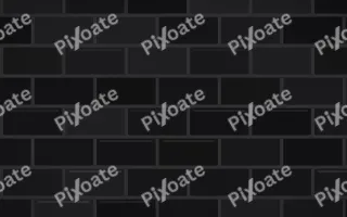 Matte Black Brick Loft II — dark black and grey brick wall background, variation II