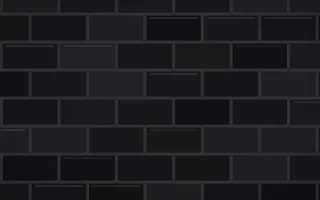 Matte Black Brick Loft III — dark black and grey brick wall background, variation III