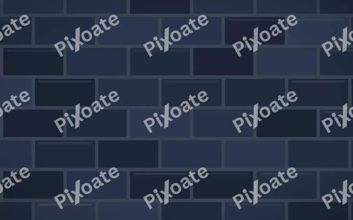 Navy Painted Brick Loft — dark blue brick wall background