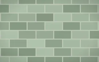 Sage Painted Brick Loft — light green brick wall background