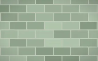 Sage Painted Brick Loft II — light green brick wall background, variation II