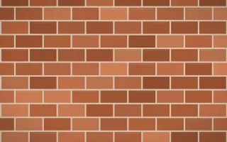 Terracotta Wall III — colourful orange and beige brick wall background, variation III