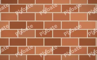 Terracotta Wall Loft II — colourful orange and beige brick wall background, variation II