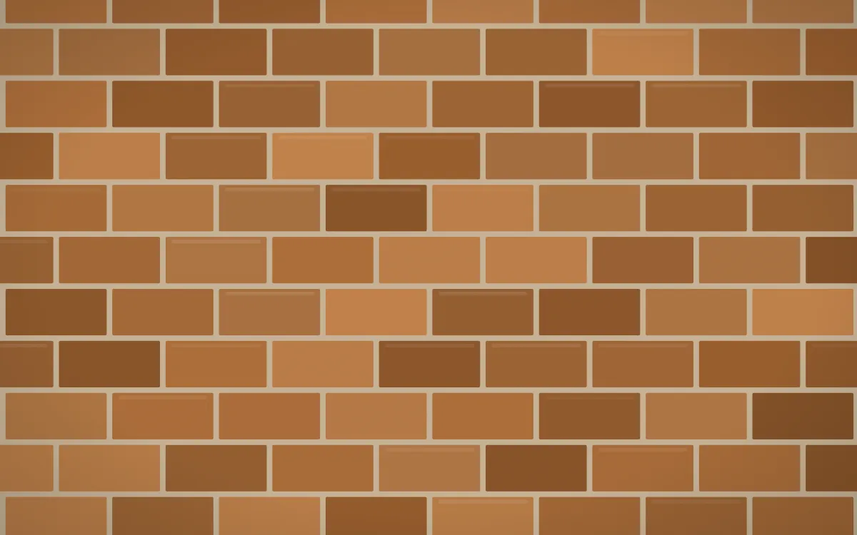 Tuscan Brick — colourful orange and brown brick wall background