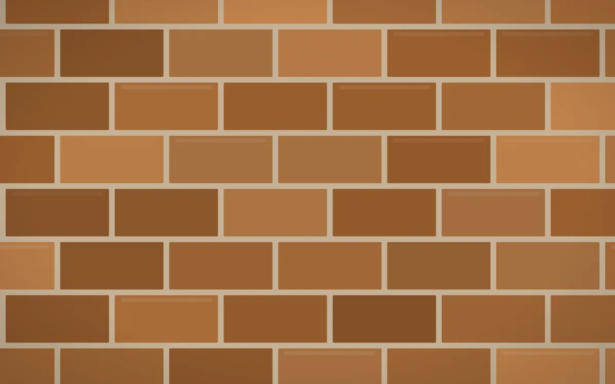 Tuscan Brick Loft — colourful orange and brown brick wall background