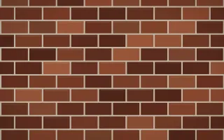 Vintage Rust Brick II — dark brown and orange brick wall background, variation II