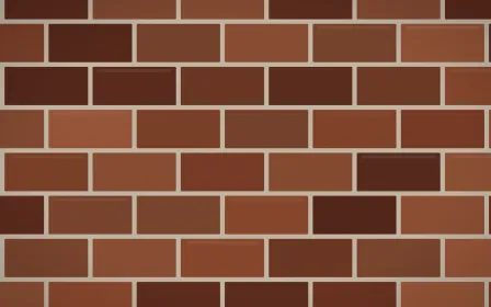 Vintage Rust Brick Loft — dark brown and orange brick wall background