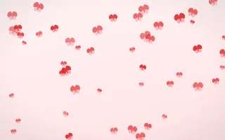 Crimson Butterflies — light red and white butterfly background