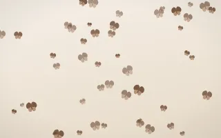 Espresso Butterflies III — light brown, orange and beige butterfly background, variation III
