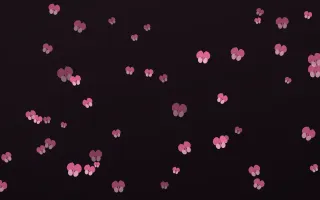 Flamingo Noir Butterflies — dark pink and black butterfly background
