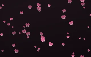 Flamingo Noir Butterflies II — dark pink and black butterfly background, variation II