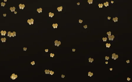 Golden Noir Butterflies — dark gold, yellow and black butterfly background