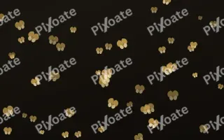 Golden Noir Butterflies II — dark gold, yellow and black butterfly background, variation II