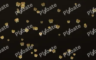 Golden Noir Butterflies III — dark gold, yellow and black butterfly background, variation III
