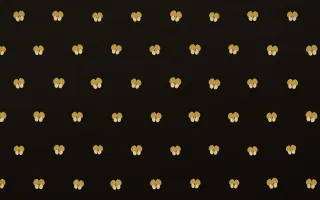 Golden Noir Butterflies Tiled — dark gold, yellow and black butterfly background