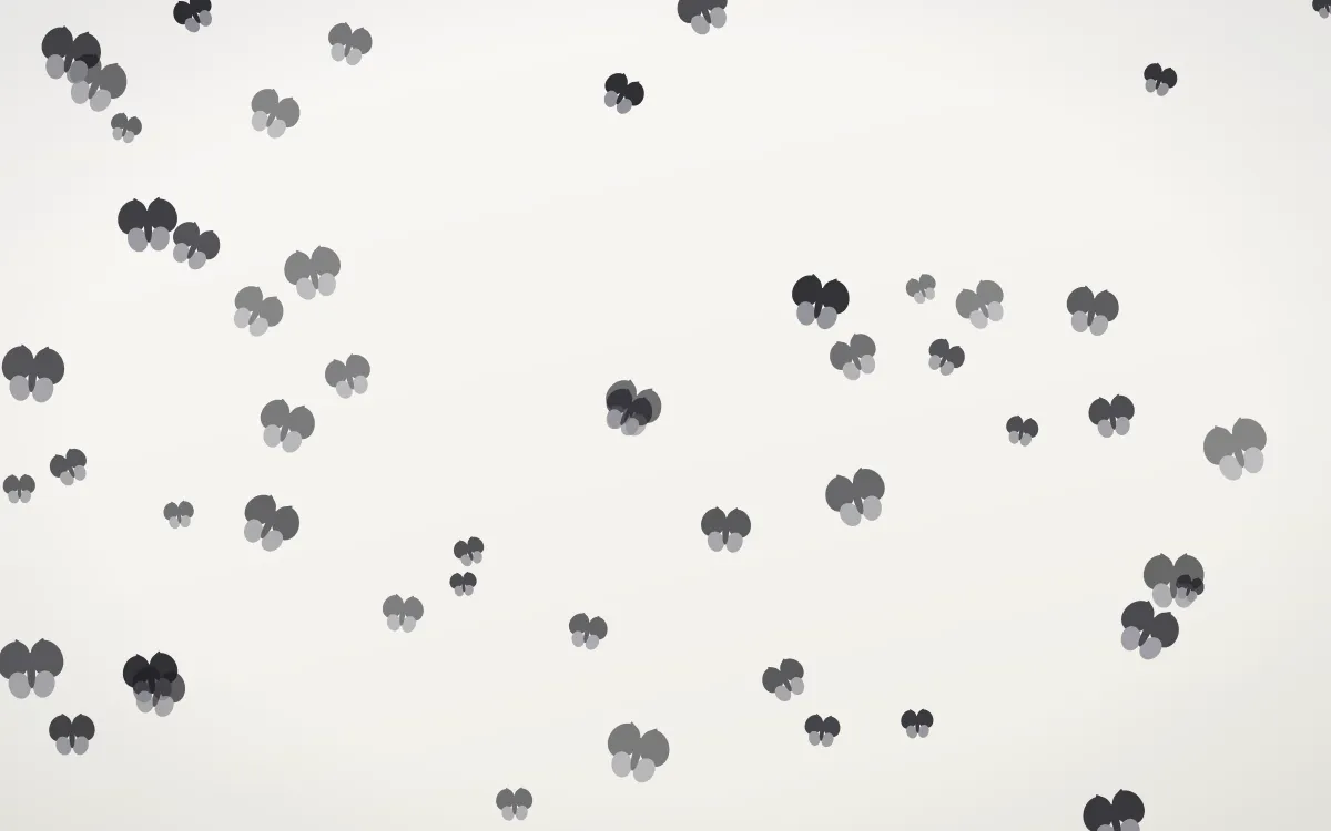 Inkline Butterflies — light grey and white butterfly background