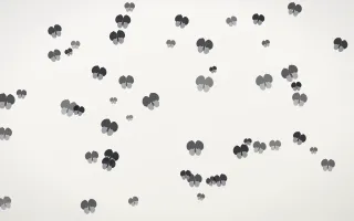 Inkline Butterflies II — light grey and white butterfly background, variation II