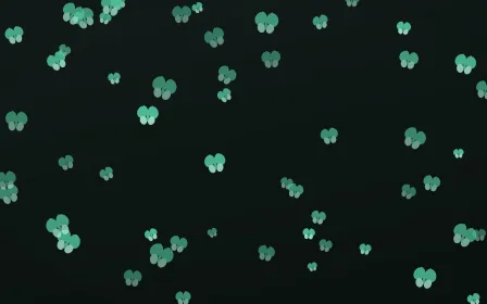 Mint Noir Butterflies — dark green and black butterfly background