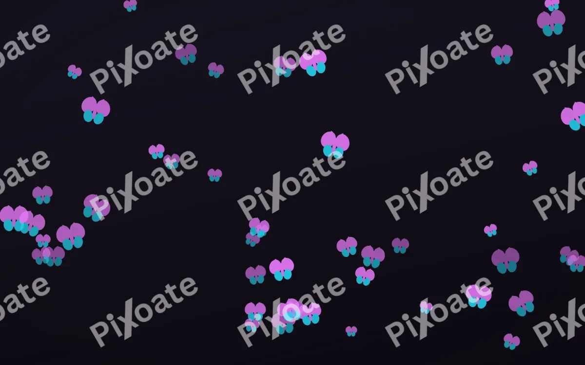 Neon Noir Butterflies — dark purple, teal and black butterfly background