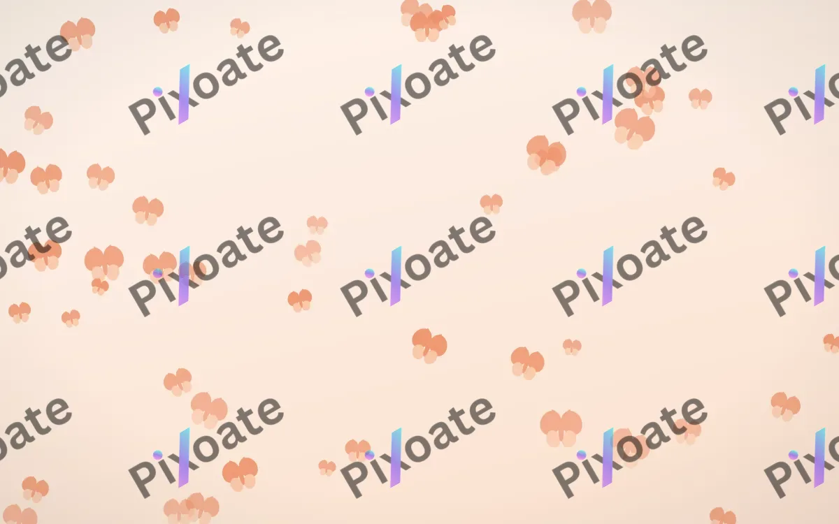 Peach Fuzz Butterflies — light orange and white butterfly background