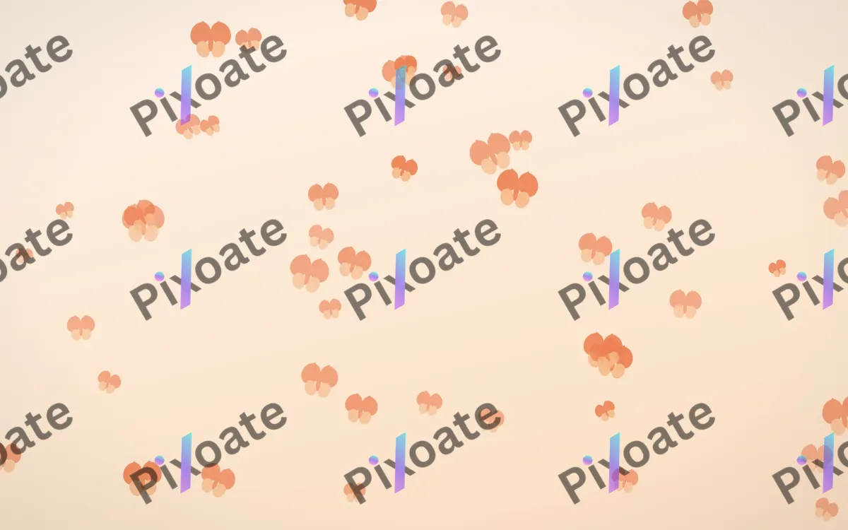 Sunset Pop Butterflies — light orange and beige butterfly background