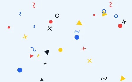 Comic Splash — light blue, red and gold cartoon background