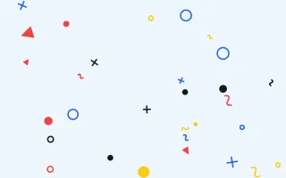 Comic Splash II — light blue, red and gold cartoon background, variation II