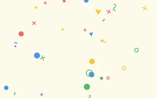Doodle Day III — light red, blue and gold cartoon background, variation III