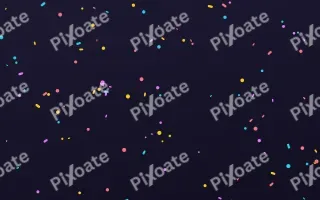 Night Carnival III — dark purple, gold and teal cartoon background, variation III