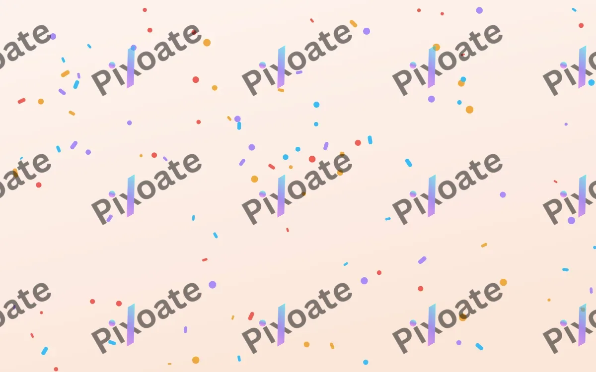 Piñata Burst — light red, orange and blue cartoon background