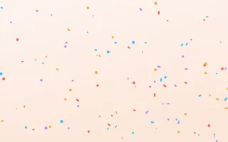 Piñata Burst II — light red, orange and blue cartoon background, variation II