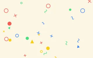 Playtime Pop II — light red, blue and gold cartoon background, variation II