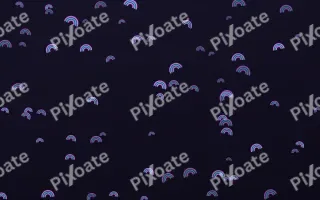 Neon Rainbows III — dark purple, teal and blue cartoon background, variation III
