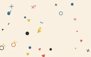Retro Toon — light red, blue and gold cartoon background